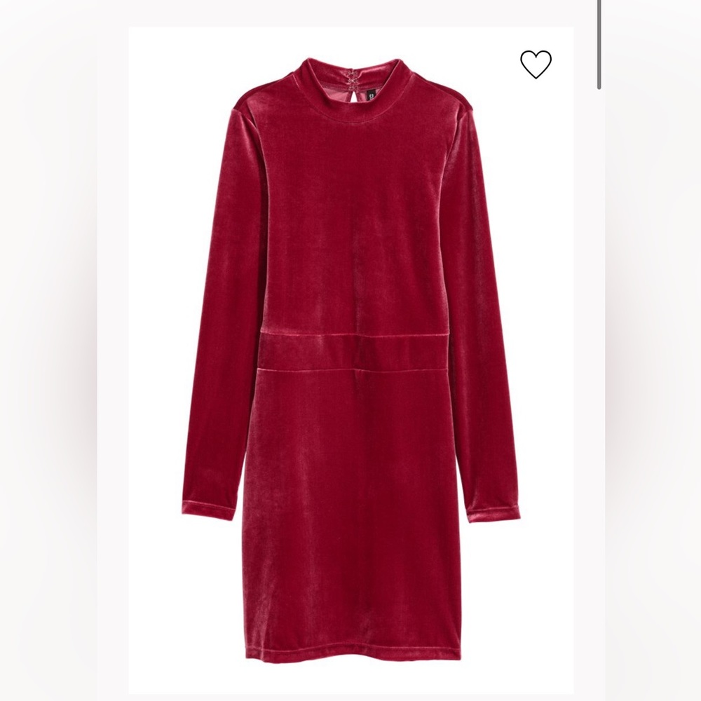 NWT: H&M Velvet Body Con Dress (Small)